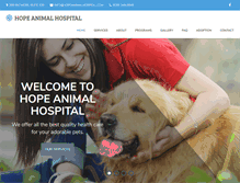 Tablet Screenshot of hopeanimalhospital.com